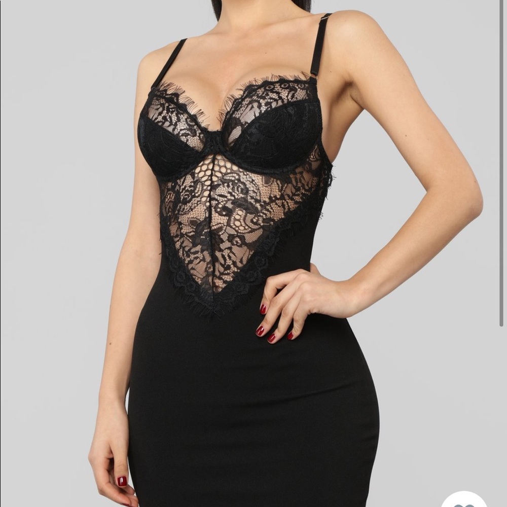 FN Feelings With You Lace Mini Dress